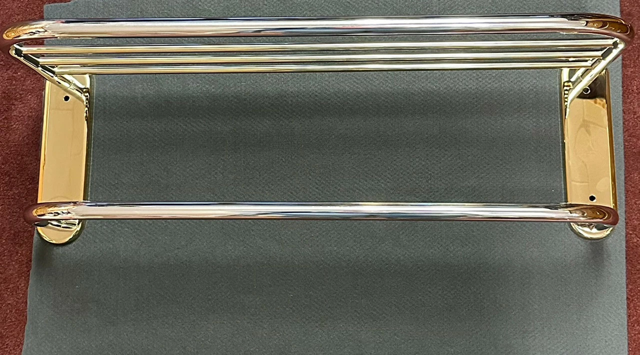 24" Towel Shelf With 1 Bar Exposed Mount 3 24" Towel Shelf With 1 Bar Exposed Mount