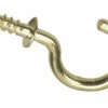 1 1/2" Cup Hook W/ Shoulder Brass Plated (100 PER BAG) -Liberty Sale 1 1 2 cup hook w shoulder brass plated 100 per bag 2 01715.1660145687