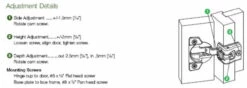 1-1/2" Overlay 3-Way Adjust Compact Hinge Grass Tech 864-02902-15 -Liberty Sale 1 1 4 to 1 1 2 overlay compact hinge grass tech 864 46 42384.1659459926