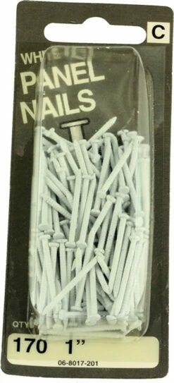 Hillman 1" White Panel Nails - 170 Pack
