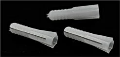 100/Pack - Poly Wall Anchor #10-14 Screw - White