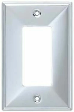 Liberty Brainerd - Beverly Single Decorative Switch Plate - Polished Chrome - 135876