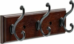 Liberty 10" 3-Scroll Hook Cocoa Rack With Soft Iron