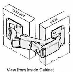 170 Degree Easy-On No Bore Concealed Hinge Inset, Full Overlay, Half Overlay B18042602 -Liberty Sale 170 degree easy on no bore concealed hinge 17 60916.1676657039