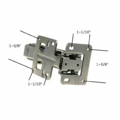170 Degree Easy-On No Bore Concealed Hinge Inset, Full Overlay, Half Overlay B18042602 -Liberty Sale 170 degree easy on no bore concealed hinge inset full overlay half overlay b18042602 27 97217.1676657039