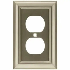 Liberty Single Duplex Wall Plate Satin Nickel