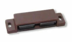 Liberty 2 Pack Brown Double Magnetic Catch W/Strikes And Screws - 2 7/8"