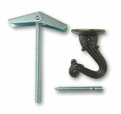 Amerock (2 Pack) Bulldog Swag Hooks Antique Brass