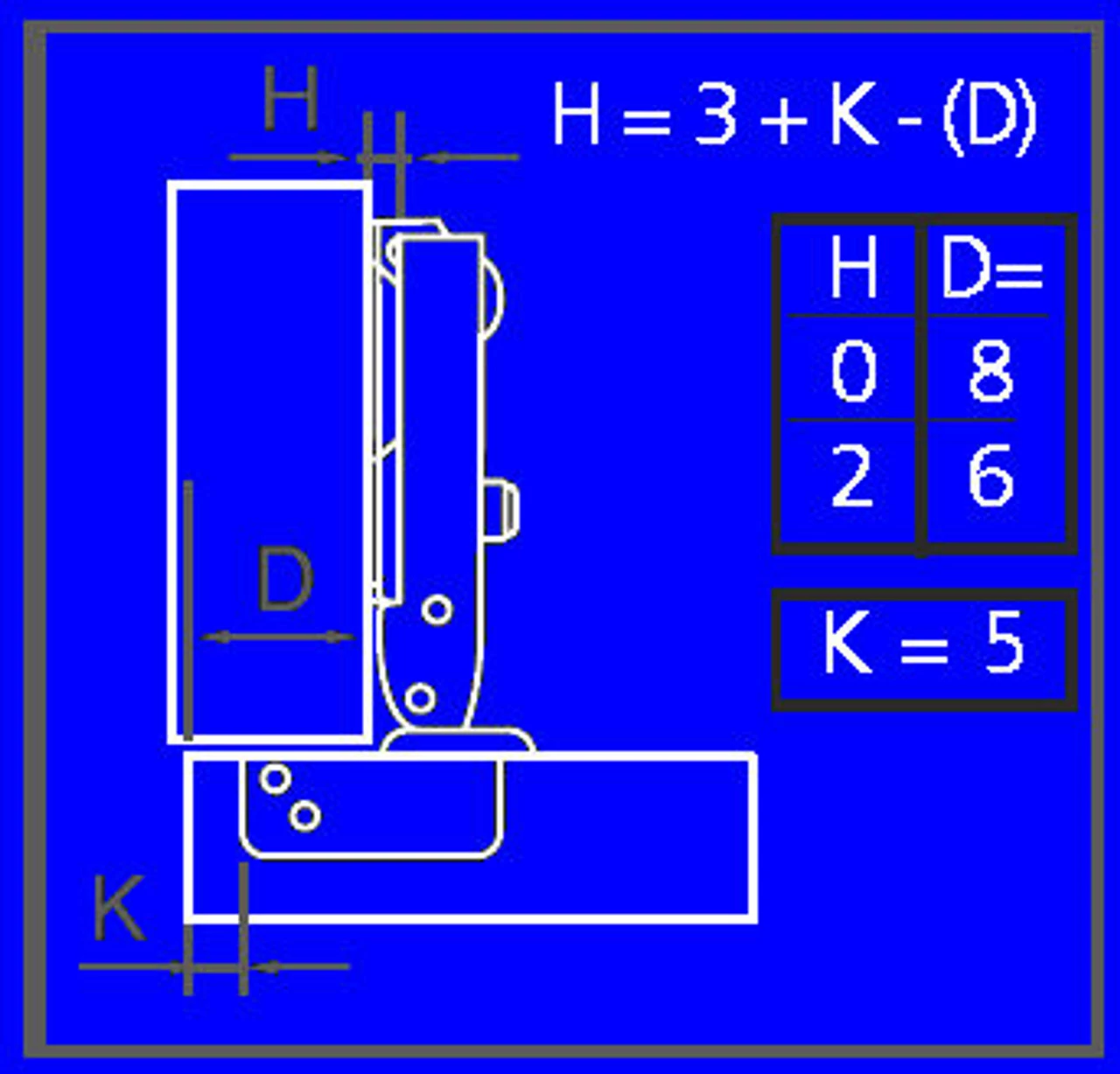 Liberty 26mm Mini Hinge 1/2 Overlay L-H71001-NP-A 4 Liberty 26mm Mini Hinge 1/2 Overlay L-H71001-NP-A - Image 2