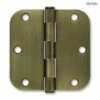 3-1/2" Round Corner Door Hinge - Antique Brass With Screws -Liberty Sale 3 1 2 round corner door hinge antique brass with screws 7 84869.1659464017