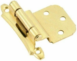 Amerock Pair 3/8" Inset Self Closing Hinge - Brass Plated (BP7928-3)