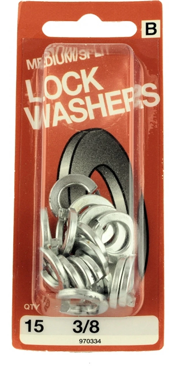 3/8" Medium/Split Lock Washers - 15 Pack 3 3/8" Medium/Split Lock Washers - 15 Pack