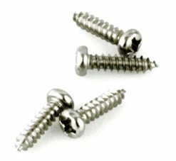 #3 X 1/2" Round Head Chrome Plated Phillips - Bag Of 25 Screws