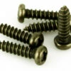 #3 X 1/2" Round Head Phillips Antique Brass - Bag Of 25 Screws