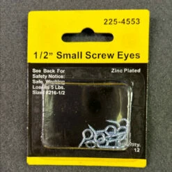 (12-Pack) 1/2" Small Screw Eyes