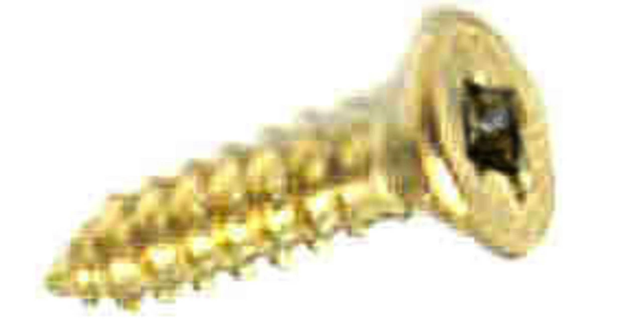 4 X 5/8" Flat Head Screw - Square Drive - Brass Plated - (25 Pcs) 3 4 X 5/8" Flat Head Screw - Square Drive - Brass Plated - (25 Pcs)