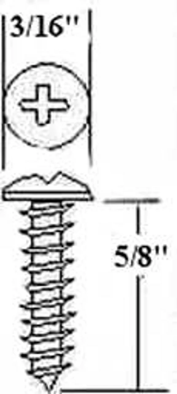 #4 X 5/8" Pan Head Screw Phillips Antique Copper - Bag 25 Screws 4 #4 X 5/8" Pan Head Screw Phillips Antique Copper - Bag 25 Screws - Image 2