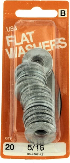 Hillman 5/16" USS Flat Washers - 20 Pack