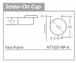 Liberty 5/8" Overlay Concealed Hinge For Face Frame Cabinets H71037-NP-A 9 Liberty 5/8" Overlay Concealed Hinge For Face Frame Cabinets H71037-NP-A -Liberty Sale 5 8 overlay concealed hinge for face frame cabinets h71037 np a 4 93372.1659460653
