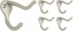 Liberty (5 PACK) Shaker Style Hook In Satin Nickel - 3"