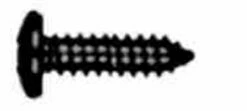 #5 X 1/2" Round Head Phillips Black - Bag Of 25 Screws