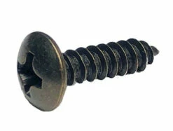 #5 X 5/8" Round Head Phillips Antique Brass - Bag Of 25 Screws C1060-RP5058ABPK