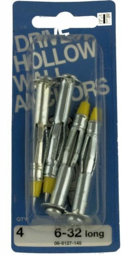 Hillman 6-32 Drywall Hollow Wall Anchors 4-Pak H-06-8127-145