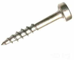 #6 X 1-1/4" Pan Head Pocket Hole Screw Zinc Plated - Bag Of 100 Pcs