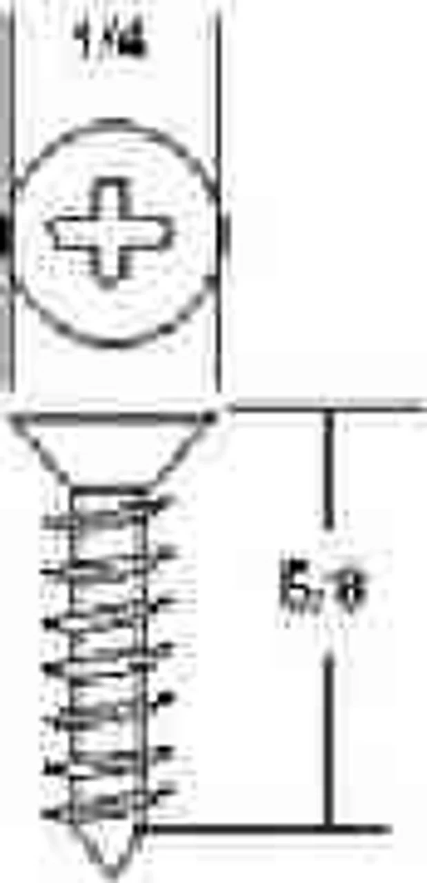 6 X 5/8" Flat Head Screw - Phillips Head - Brass Plated - (25 Pcs.) 4 6 X 5/8" Flat Head Screw - Phillips Head - Brass Plated - (25 Pcs.) - Image 2