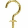 7/8" Solid Brass Cup Hooks - 8 Pack -Liberty Sale 7 8 solid brass cup hooks 8 pack 2 66329.1660146223
