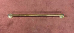 30" Solid Brass Towel Bar Brass And Polished Chrome