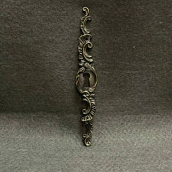 Manor House Keyhole Back Plate Antique Brass 5-7/8" With Nails