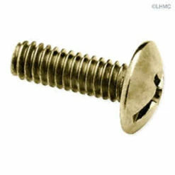 8-32 X 1/2" Knob Screw - Brass Plated - Truss Head - (25 Pcs)