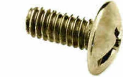 8-32 X 3/8" Knob Screw - Antique Brass - Truss Head - (25 Pcs)
