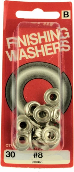 Hillman #8 Finishing Washers - 30 Pack
