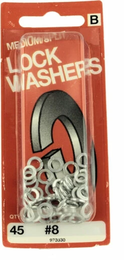 #8 Medium/Split Lock Washers - 45 Pack H-970330