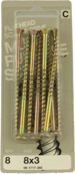 Hillman 8 X 3" All Purpose Screws 8-Pak H-06-1717-385
