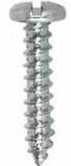 #8 X 5/8" Pan Head Slotted Metal Screws Zinc Pltd - Bag Of 25 Screws
