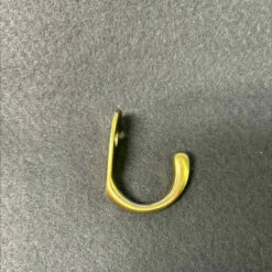 Single Prong Robe Hook Burnished Brass