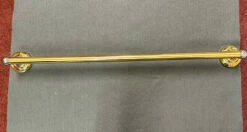 24" Kelsie Towel Bar Polished Brass And Chrome