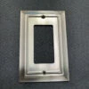 AS-IS Architectural Single Décor Wall Plate Satin Nickel