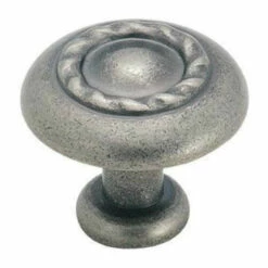 (22-Pack) AS-IS 1-1/4" Amerock Rope Twist Knob Weathered Nickel
