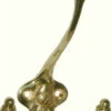 Front Mount Acorn Triple Coat Hook Brass -Liberty Sale B 0911 2T 18387.1671562574