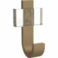 Liberty Square Acrylic Hook Champagne Bronze With Clear
