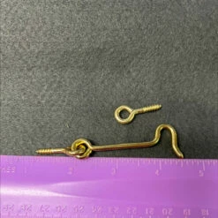 2-1/2" Brass Hook And Eye Catch AS-IS -Liberty Sale BC0026B4 650A 483C 8D43 C21B76E52E66 02689.1696274537
