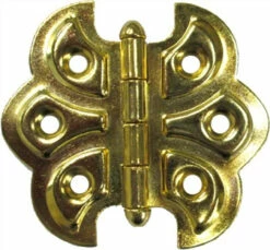Brass Plated Steel Decorative Butterfly Hinge