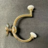 AS-IS Two Prong Coat Hook - Ceramic & Brass Plated Front Mount 1 AS-IS Two Prong Coat Hook - Ceramic & Brass Plated Front Mount -Liberty Sale D7593157 AD03 431C B84A 0733EB04BA1D 65712.1666986196