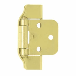 Liberty Pair 1/2" Overlay -Partial Wraparound Hinge Polished Brass