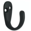 Liberty (6-Pack) Single Prong Robe Hook Flat Black -Liberty Sale LQ B12093V FB U 21845.1660076644