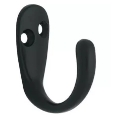 Liberty (6-Pack) Single Prong Robe Hook Flat Black